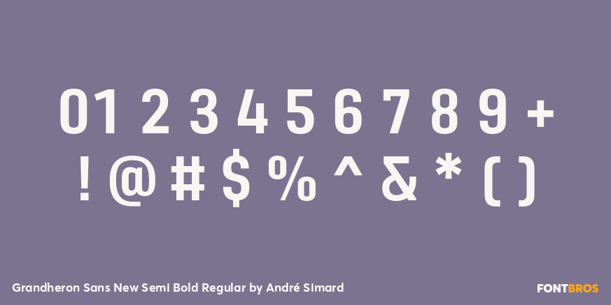 Grandheron Sans New Semi Bold Regular Font Poster #4