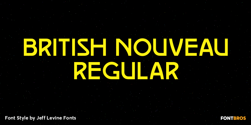British Nouveau Regular Poster