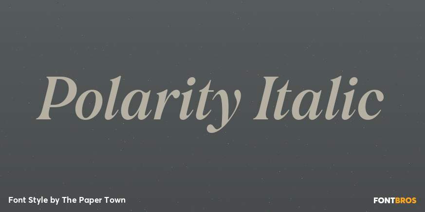 Polarity Italic Poster