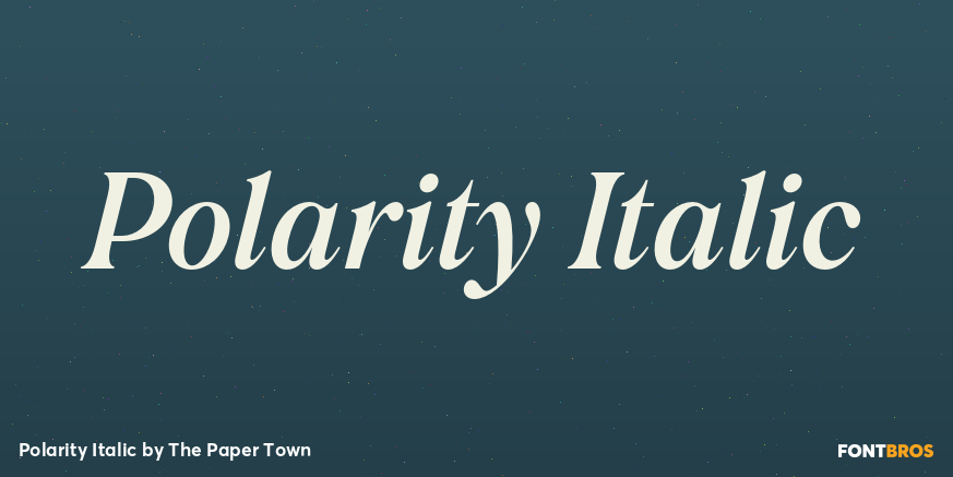 Polarity Italic Poster