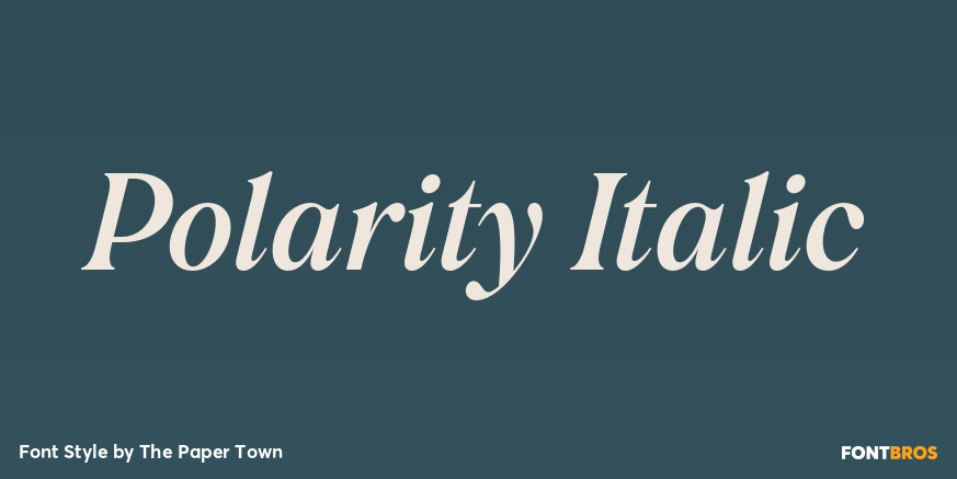 Polarity Italic Poster