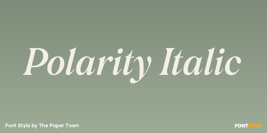 Polarity Italic Poster