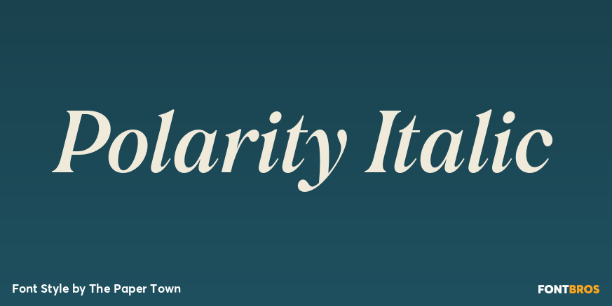 Polarity Italic Poster
