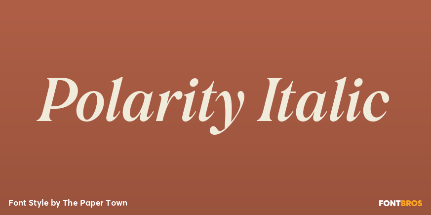 Polarity Italic Poster