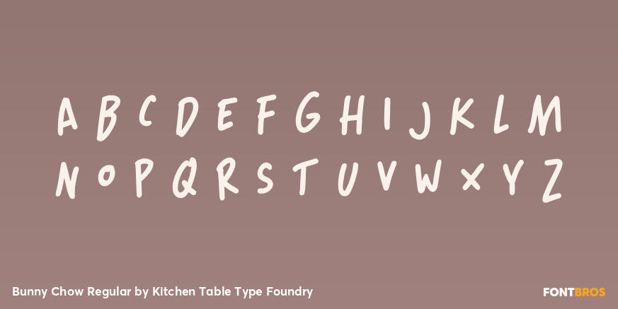 Bunny Chow Regular Font Poster #1