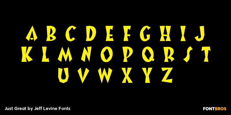 Just Great Font Poster #2