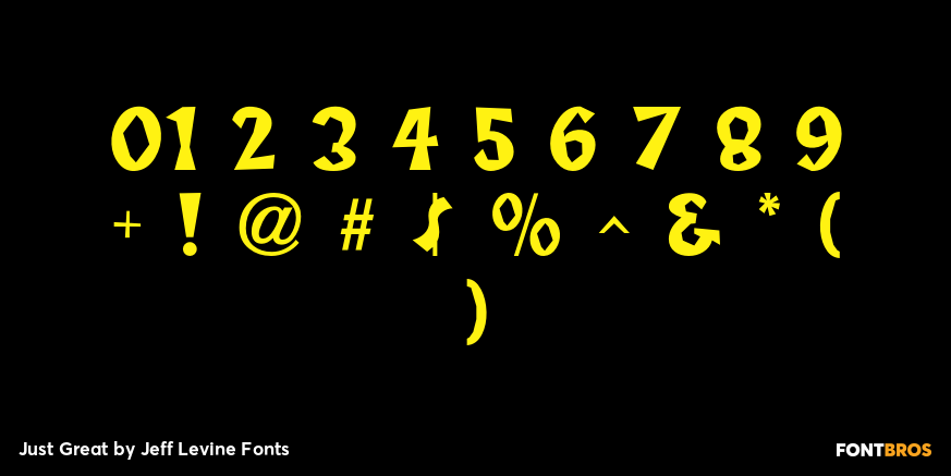 Just Great Font Poster #4