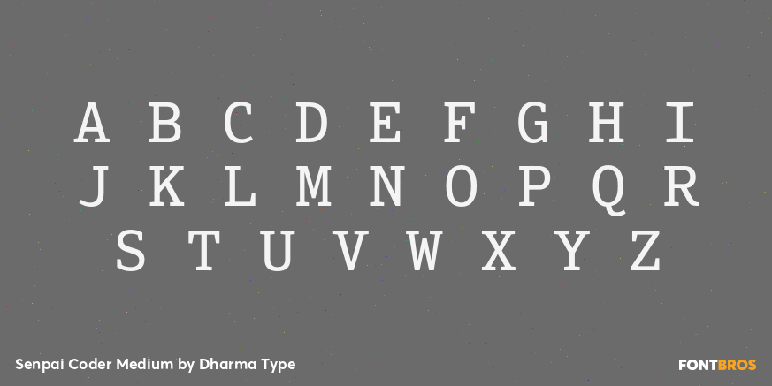 Senpai Coder Medium Font Poster #2