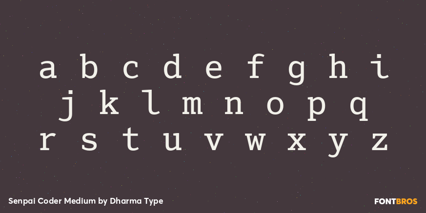 Senpai Coder Medium Font Poster #3