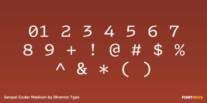 Senpai Coder Medium Font Poster #4