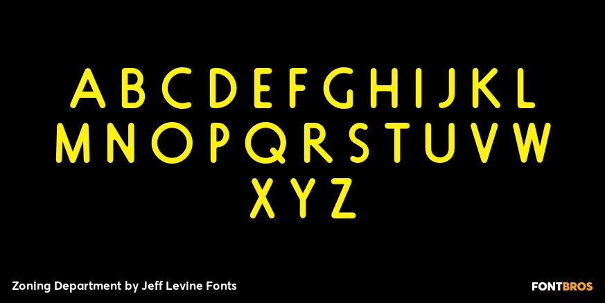 Zoning Department Font Poster #3
