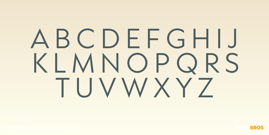 Capitana Light Font Poster #2