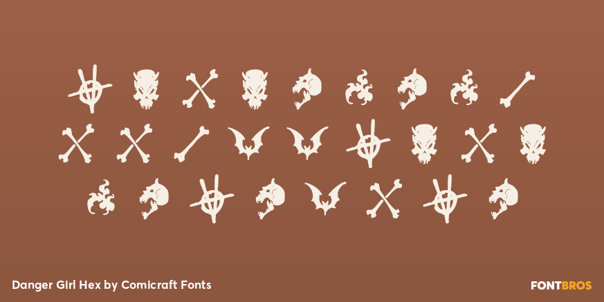 Danger Girl Hex Font Poster #2