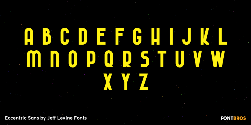 Eccentric Sans Font Poster #3