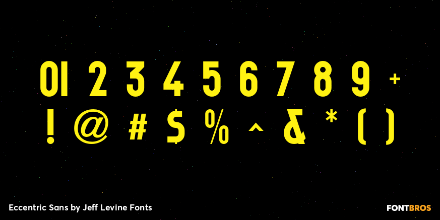 Eccentric Sans Font Poster #4