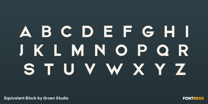 Equivalent Black Font Poster #2