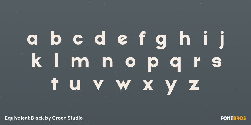 Equivalent Black Font Poster #3