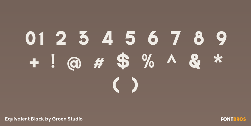 Equivalent Black Font Poster #4