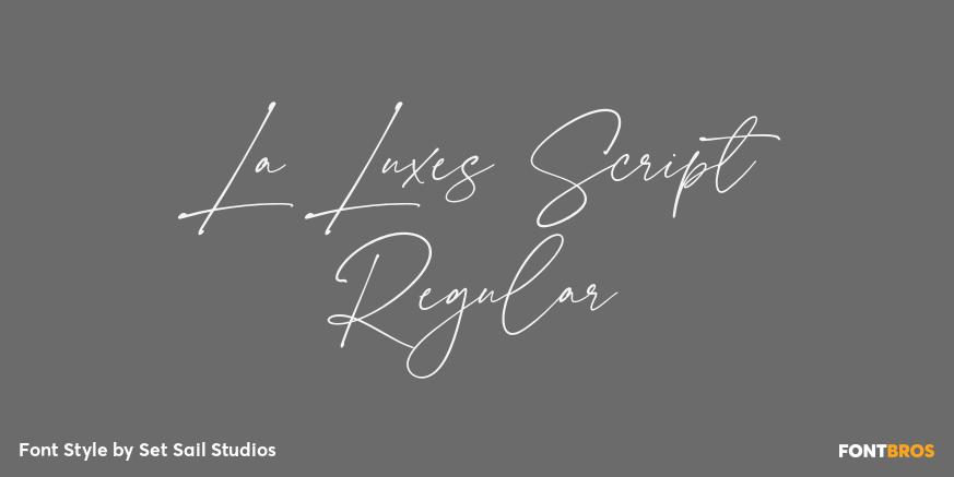 La Luxes Script Regular Poster