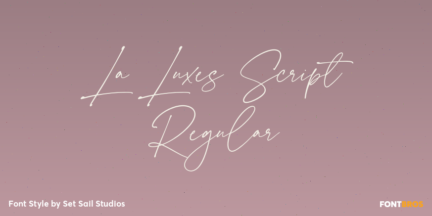 La Luxes Script Regular Poster
