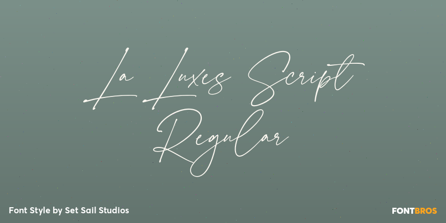 La Luxes Script Regular Poster