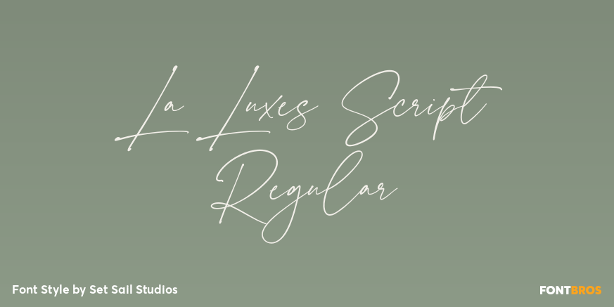 La Luxes Script Regular Poster