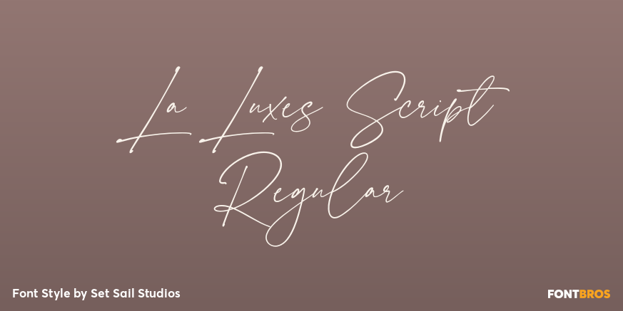 La Luxes Script Regular Poster