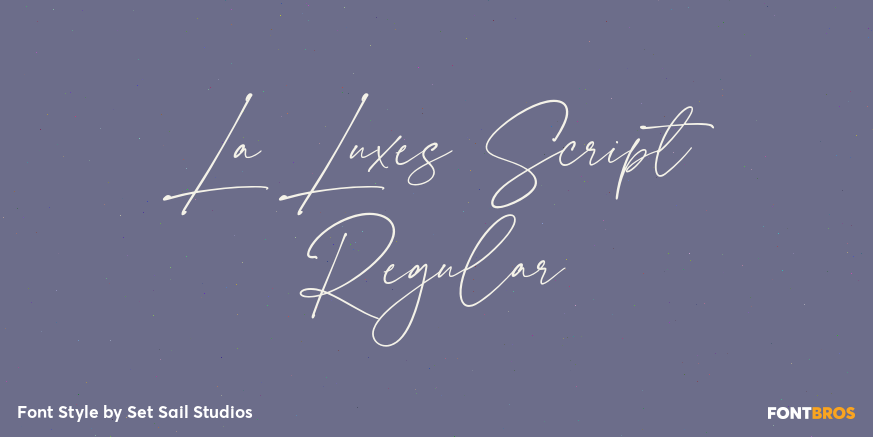 La Luxes Script Regular Poster