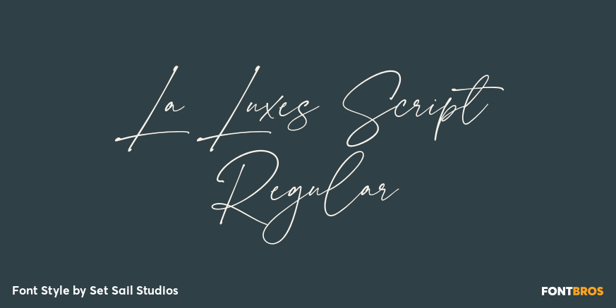 La Luxes Script Regular Poster