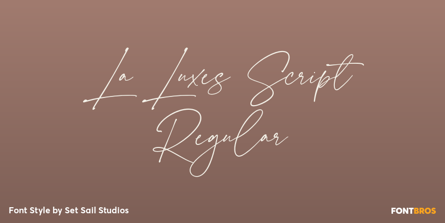 La Luxes Script Regular Poster