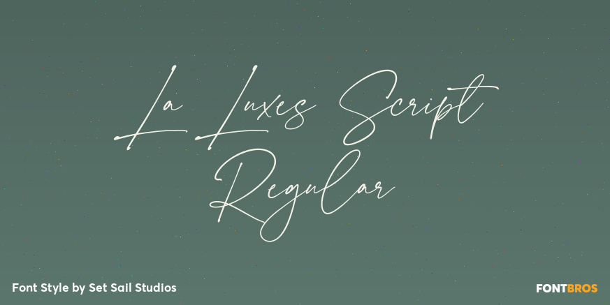 La Luxes Script Regular Poster