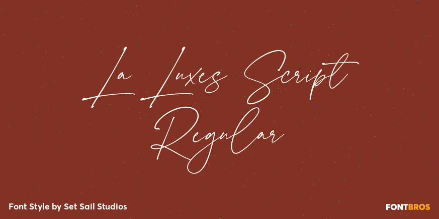 La Luxes Script Regular Poster