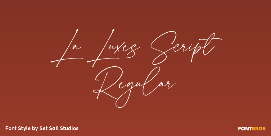 La Luxes Script Regular Poster