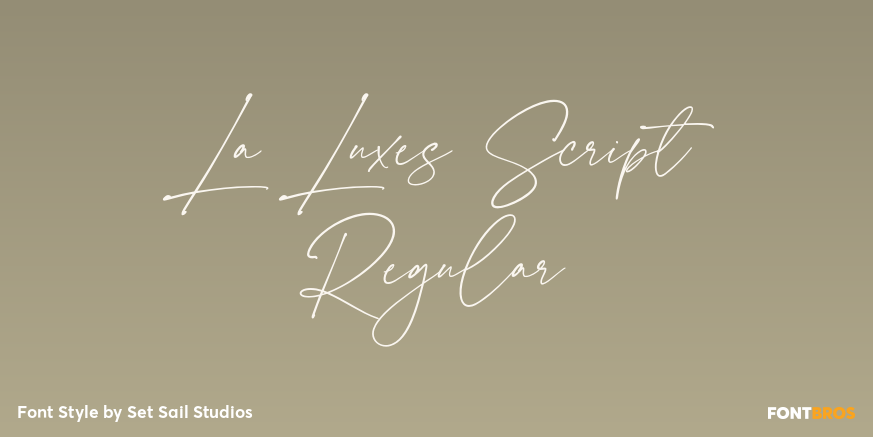 La Luxes Script Regular Poster