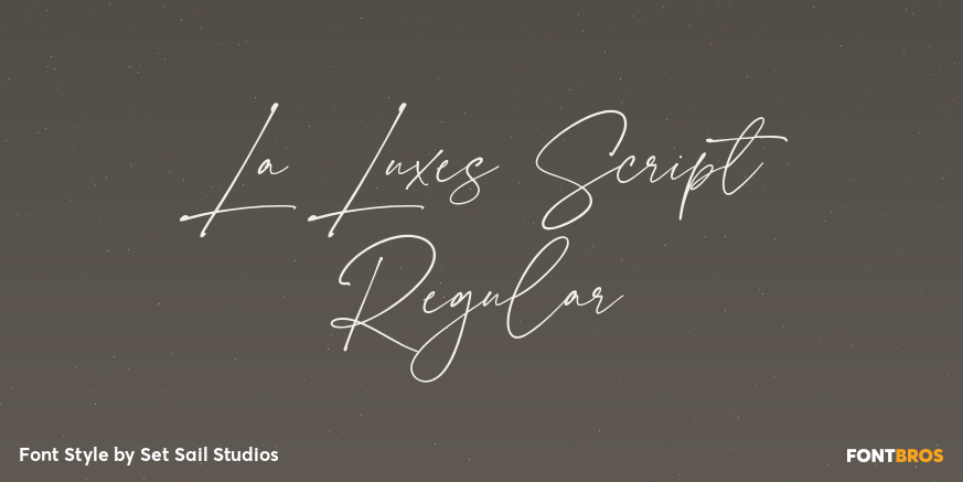 La Luxes Script Regular Poster