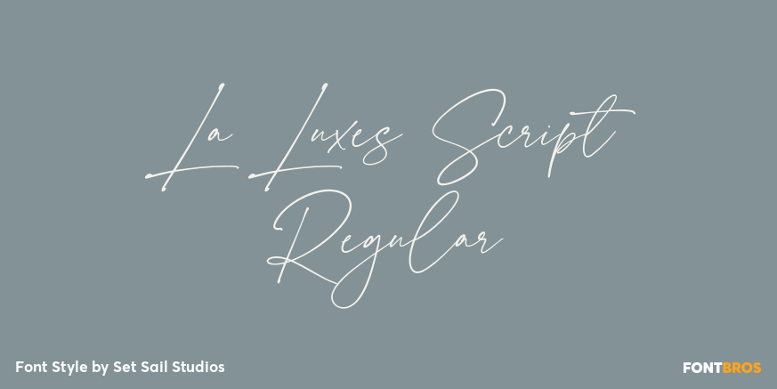 La Luxes Script Regular Poster