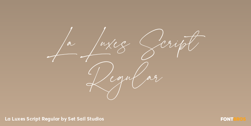 La Luxes Script Regular Poster