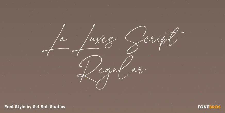 La Luxes Script Regular Poster