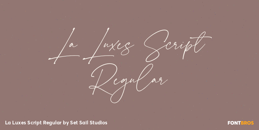 La Luxes Script Regular Poster