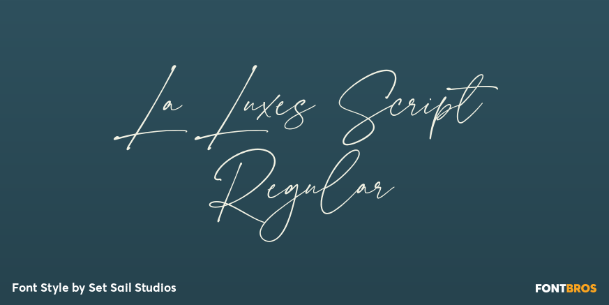 La Luxes Script Regular Poster