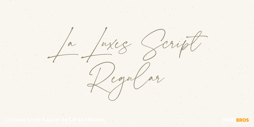 La Luxes Script Regular Poster