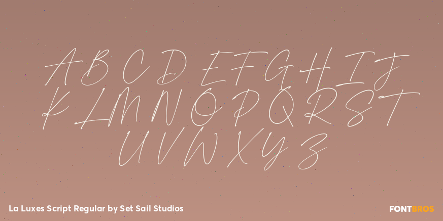 La Luxes Script Regular Font Poster #2