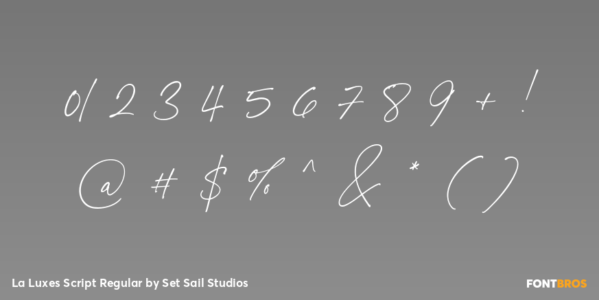 La Luxes Script Regular Font Poster #4