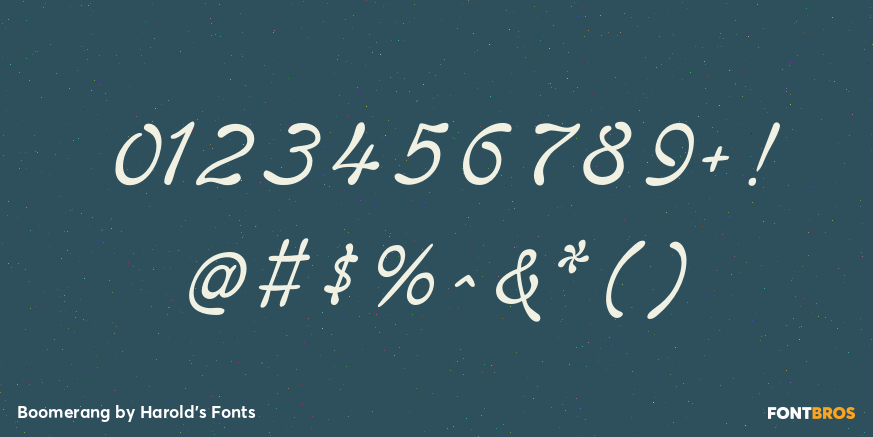 Boomerang Font Poster #4