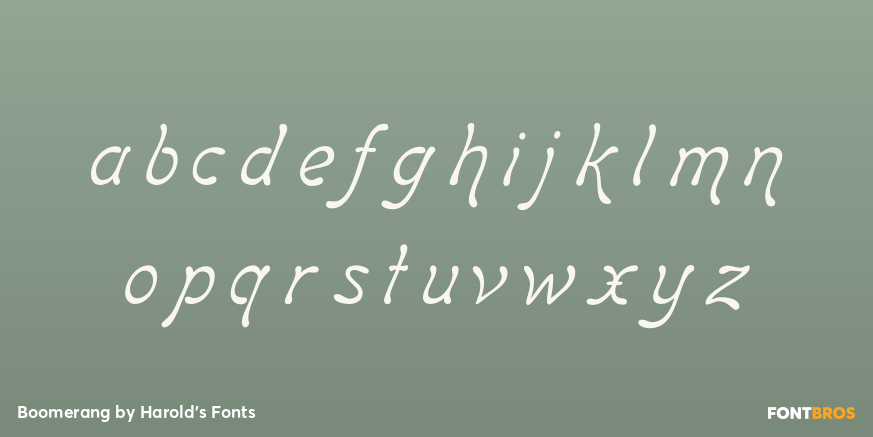 Boomerang Font Poster #3