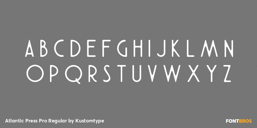 Atlantic Press Pro Regular Font Poster #2