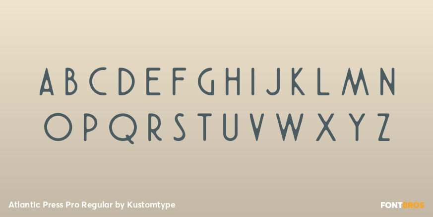 Atlantic Press Pro Regular Font Poster #3