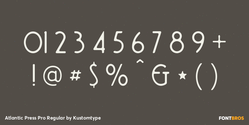 Atlantic Press Pro Regular Font Poster #4