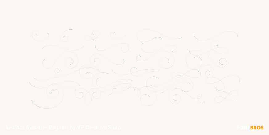 Seafont Swashes Regular Font Poster #2