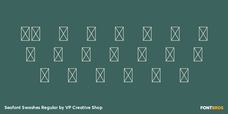 Seafont Swashes Regular Font Poster #4